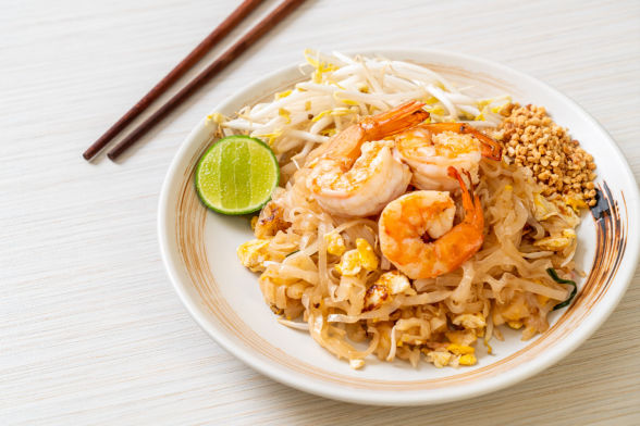 Pad Thai with shrimp
