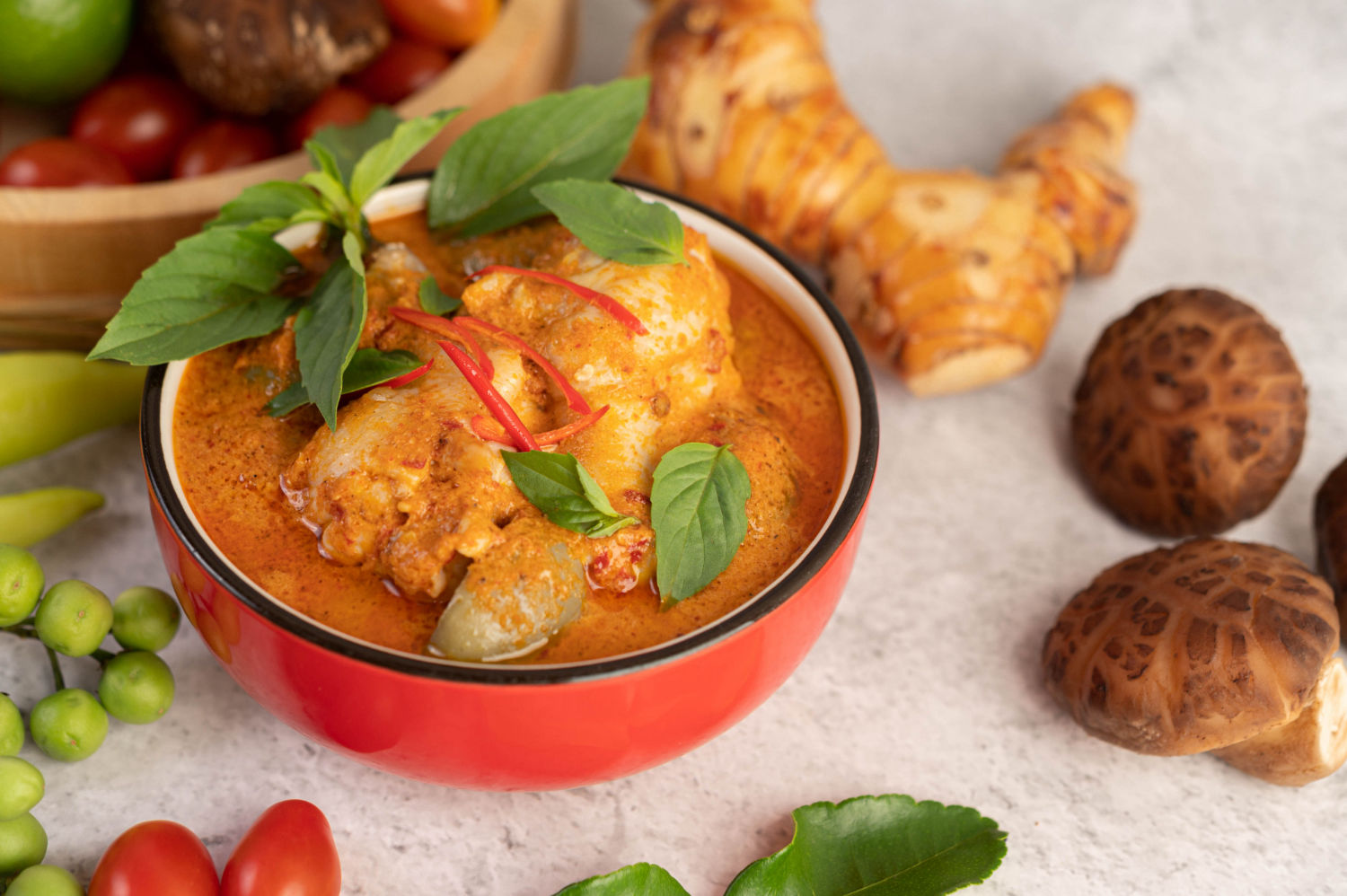 Red Curry with basil